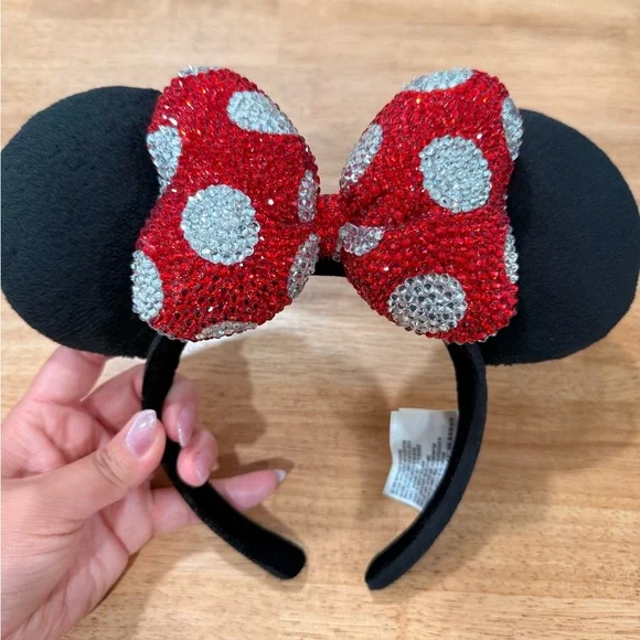 Rhinestone Disney Parks Minnie Mouse Ears - Picture 1 of 6